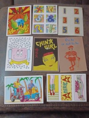 $4 Add-on Panini Stickers - Set Of 8 Vintage Stickers (1987)